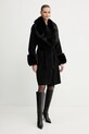 Marciano Guess płaszcz z dodatkiem wełny LILIANA 5BGL46.7125A czarny NC25