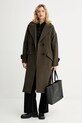 Пальто с добавлением шерсти Sessun 25112001 зелёный AW25