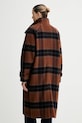 Odzież Sessun płaszcz z dodatkiem wełny 25112023 brązowy