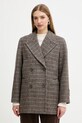 Twinset płaszcz 252TT2031 brązowy AW25