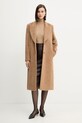 Палто с вълна Twinset 252TT2220 бежов AW25