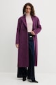 Twinset haină cu lână 252TT2221 violet AW25