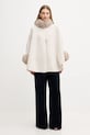 Twinset poncho 252TO5130 beżowy AW25