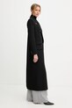 Elisabetta Franchi płaszcz wełniany czarny CP00251E3