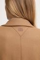 Kabát s příměsí vlny Tommy Hilfiger WW0WW46547 béžová