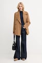 Пальто с шерстью Tommy Hilfiger WW0WW47479 коричневый AW25