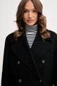 Kabát s vlnou Tommy Hilfiger černá WW0WW47479