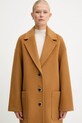 Пальто с добавлением шерсти MAX&Co. 2526016023200 коричневый