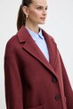 Kabát s příměsí vlny MAX&Co. burgundské 2526016023200
