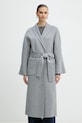 Luisa Spagnoli płaszcz wełniany szary 542325