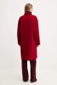 Odzież Liu Jo płaszcz z wełną MF5025.T4627 bordowy