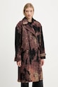 Παλτό Desigual BRUSHED LAC καφέ 25WWEW05