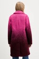Odzież Desigual płaszcz z domieszką wełny ICECREAM 25WWEW64 różowy