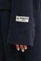 Пальто з вовною Fiorucci Light Wool Maxi темно-синій W02FPOCO382WO01BL05