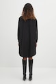 Ρούχα Μάλλινο παλτό MM6 Maison Margiela S52AA0192.M35469.900 μαύρο