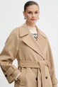 Вълнено палто Marella бежов 2523016071200