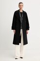 Шерстяное пальто Marella 2523016071200 чёрный AW25