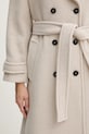 Marella płaszcz z dodatkiem wełny 2523016112200 beżowy