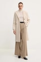 Marella płaszcz z dodatkiem wełny Emme by Marella 2525016042200 beżowy AW25