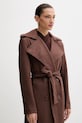 Bardot płaszcz brązowy 57053JB4