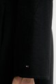 Μάλλινο παλτό Tommy Hilfiger WW0WW47286 μαύρο
