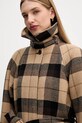Tommy Hilfiger płaszcz z dodatkiem wełny WW0WW46870 beżowy