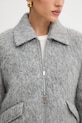 Kabát s prímesou vlny BOSS 50548767 sivá