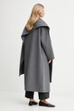 Odzież Calvin Klein płaszcz z dodatkiem wełny LV044D555G szary