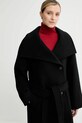 Пальто с шерстью Calvin Klein чёрный LV044D557G