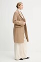 Пальто з вовною Calvin Klein LV044D558G бежевий AW25