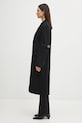 Παλτό με προσθήκη μαλλιού Coperni Logo Belted COPM14F1011 μαύρο AW25