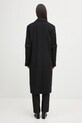 Ρούχα Παλτό με προσθήκη μαλλιού Coperni Logo Belted COPM14F1011 μαύρο