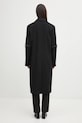 Ρούχα Παλτό με προσθήκη μαλλιού Coperni Logo Belted COPM14F1011 μαύρο