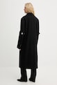 Odzież Coperni płaszcz z dodatkiem wełny Logo Belted COPM14F1011 czarny