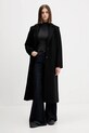 HUGO płaszcz z wełną 50547691 czarny AW25
