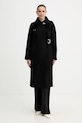 Kabát Karl Lagerfeld prechodné čierna A4W15039