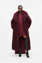 Karl Lagerfeld płaszcz bordowy A4W15043