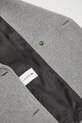 Lacoste płaszcz z dodatkiem wełny BF5309 szary