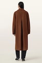 AllSaints cappotto con lana SELLMA W019OD granata