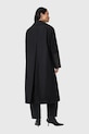 Îmbrăcăminte AllSaints haină cu lână SELLMA W020OD negru