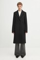 Вълнено палто Sportmax ALA без изолация черен 2522016042600