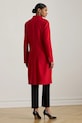 Lauren Ralph Lauren płaszcz z dodatkiem wełny 200979933 czerwony AW25