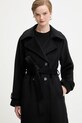 Abercrombie & Fitch płaszcz czarny KI144.5191.900