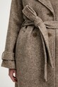 Abercrombie & Fitch płaszcz z dodatkiem wełny KI144.5192.465 beżowy