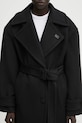 WRSTBHVR płaszcz z dodatkiem wełny Raya czarny U5225TD.3213