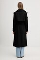 Odzież Sisley płaszcz z dodatkiem wełny 224YLN06A szary