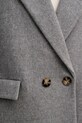 Sisley płaszcz z dodatkiem wełny 2LAJLN06J szary
