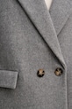 Sisley płaszcz z dodatkiem wełny 2LAJLN06J szary