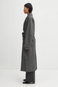 Fiorucci płaszcz z dodatkiem wełny Herringbone Maxi W25FWOCO001PL01GY01 czarny AW25