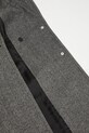 Fiorucci płaszcz z dodatkiem wełny Herringbone Maxi czarny W25FWOCO001PL01GY01